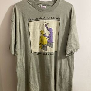 Wine and Friends Hanes tee